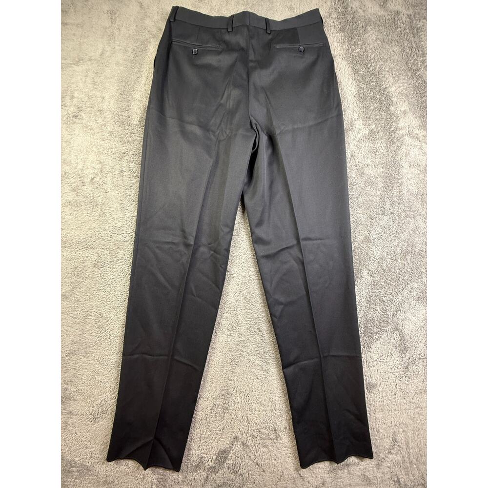 Pazoni Italy NEW Mens 36 Wool Dress Pants Trousers Navy Blue Pleated Formal